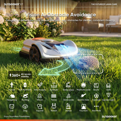X7 Wireless AI Robot Lawn Mower L 0.75 Acre