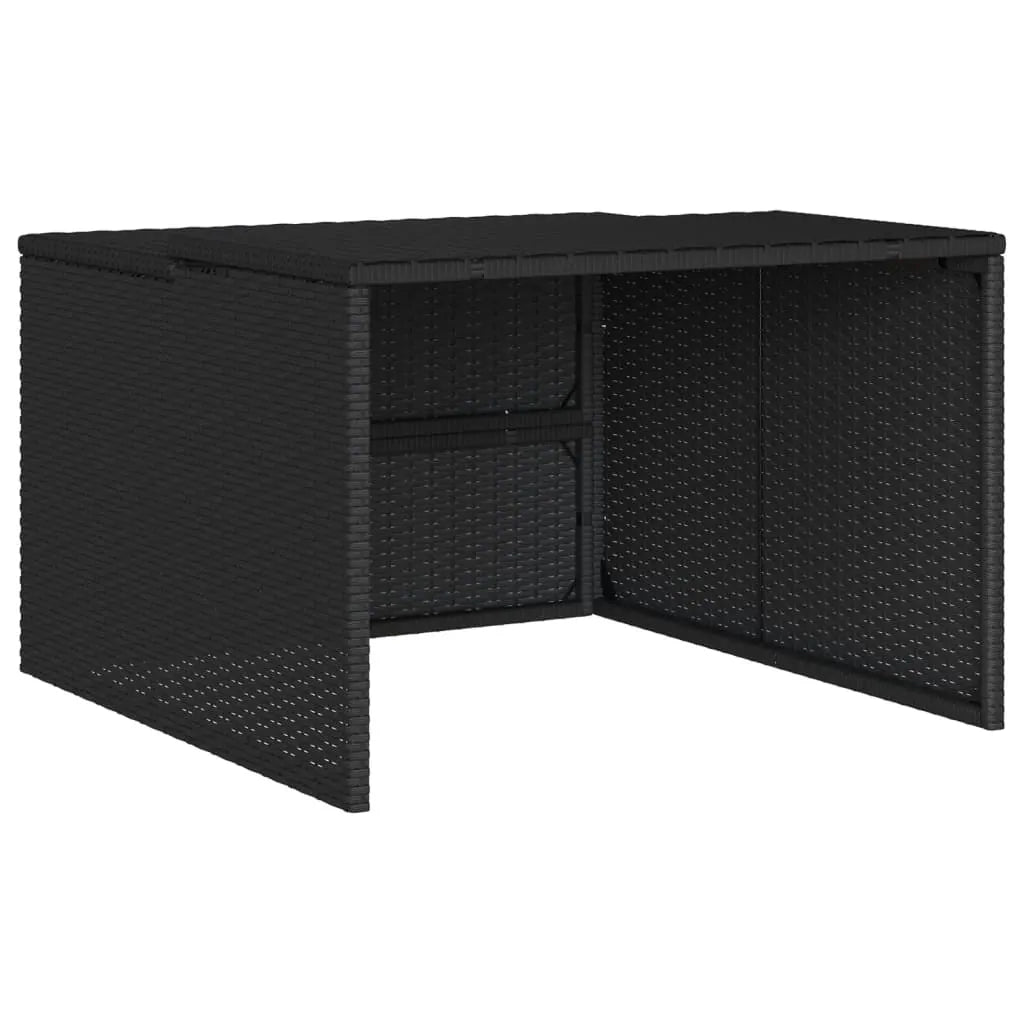 Robot Mower Garage Storage Shelter Garden Outdoor Lawn Poly Rattan - 33.9" X 35.4" X 20.5"/22.4"