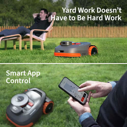 H1500N 8.3 In. Robot Lawn Mower (1/4-1/2 Acre) Rtk+Vision with Smart App Control and Rain Sensor and Obstacle Avoidance
