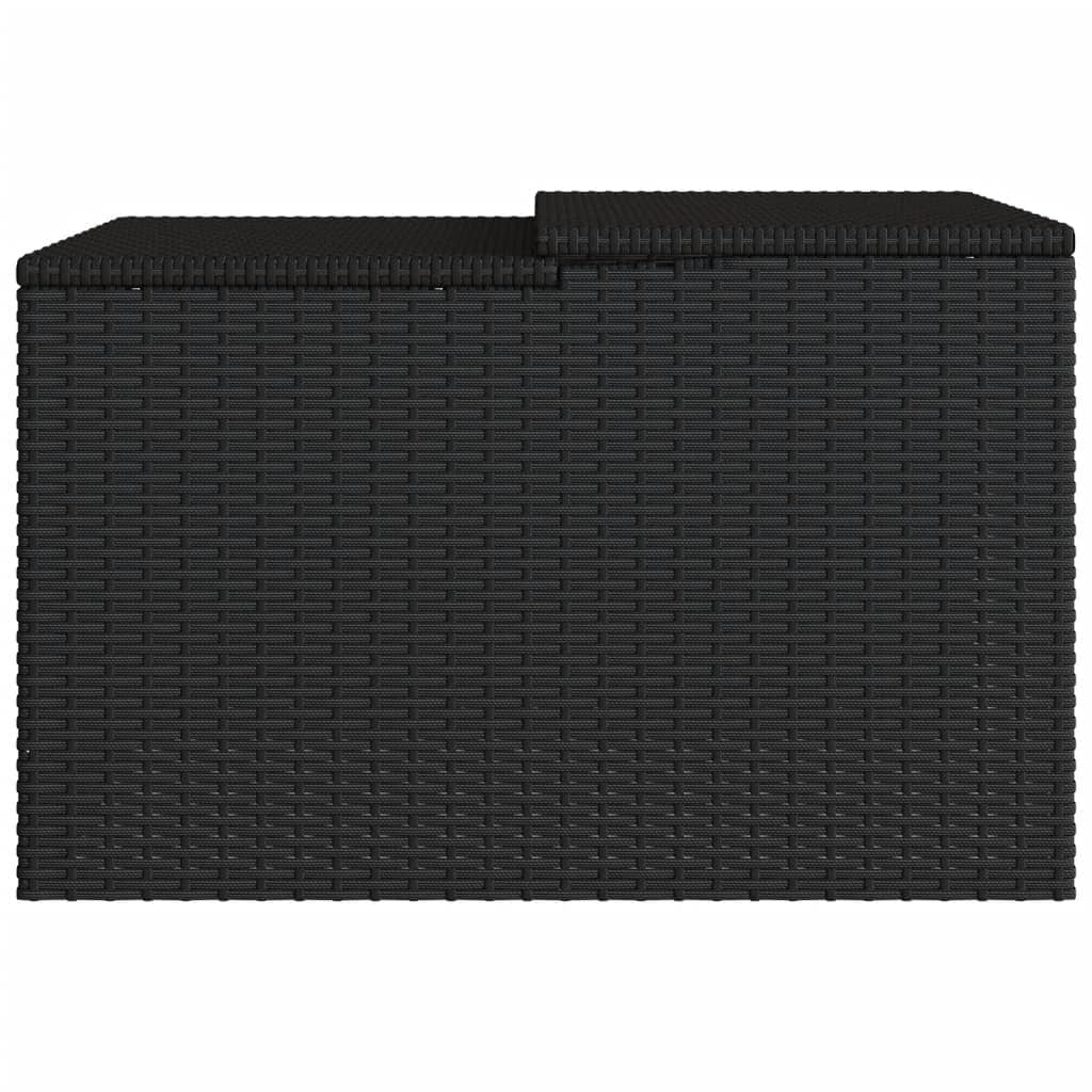 Robot Mower Garage Storage Shelter Garden Outdoor Lawn Poly Rattan - 33.9" X 35.4" X 20.5"/22.4"