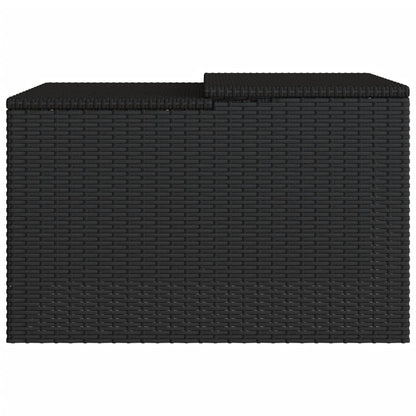 Robot Mower Garage Storage Shelter Garden Outdoor Lawn Poly Rattan - 33.9" X 35.4" X 20.5"/22.4"