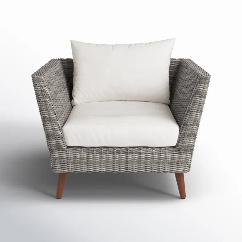 Panther Outdoor Patio Wicker and FSC Wood Seating Set