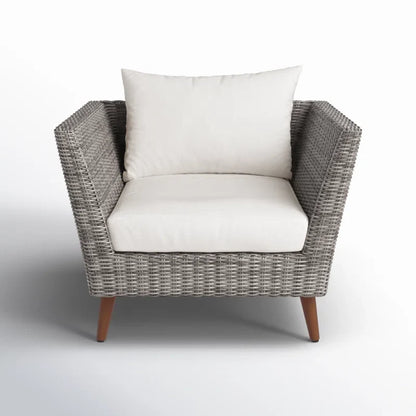 Panther Outdoor Patio Wicker and FSC Wood Seating Set