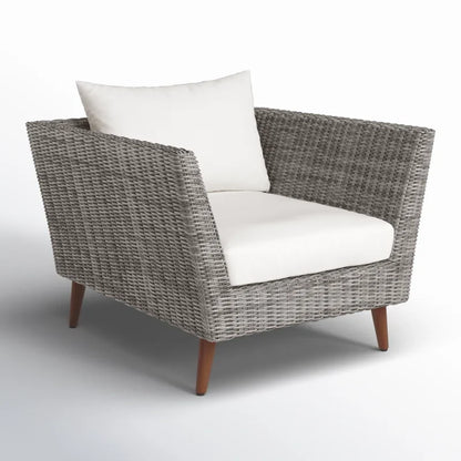 Panther Outdoor Patio Wicker and FSC Wood Seating Set