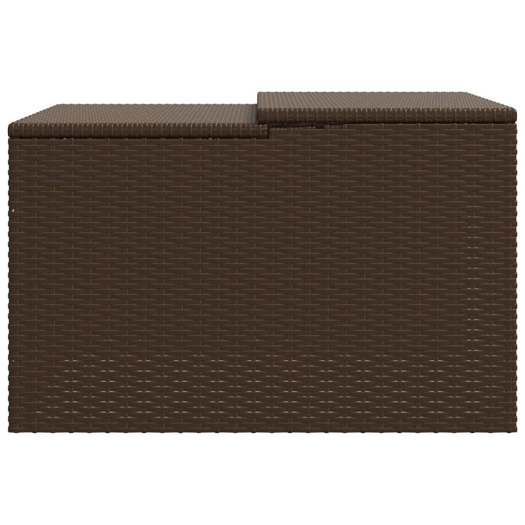 Robot Mower Garage Storage Shelter Garden Outdoor Lawn Poly Rattan - 33.9" X 35.4" X 20.5"/22.4"