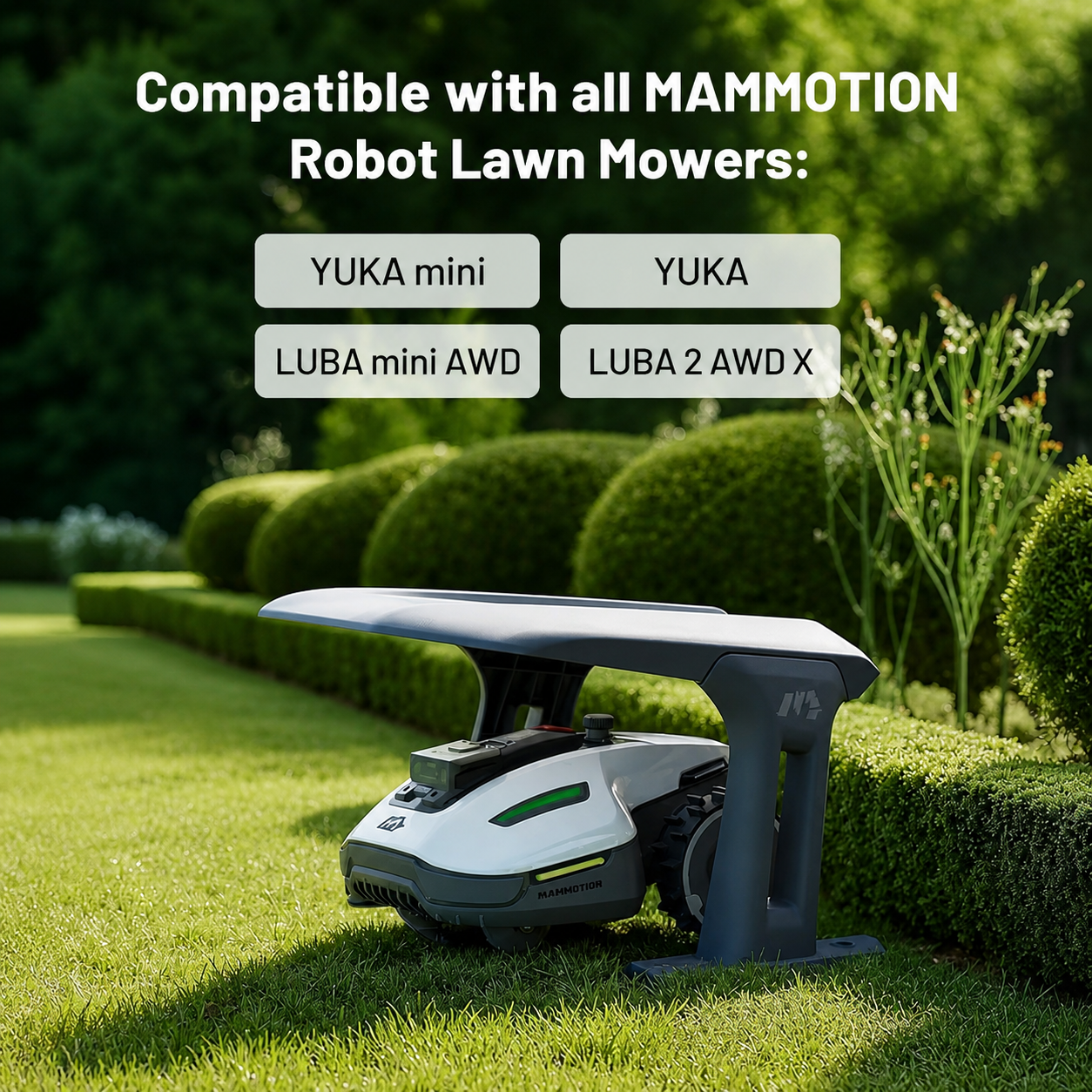 Garage for LUBA and YUKA Series up to 15.8 In. Cutting Width Robot Lawn Mower